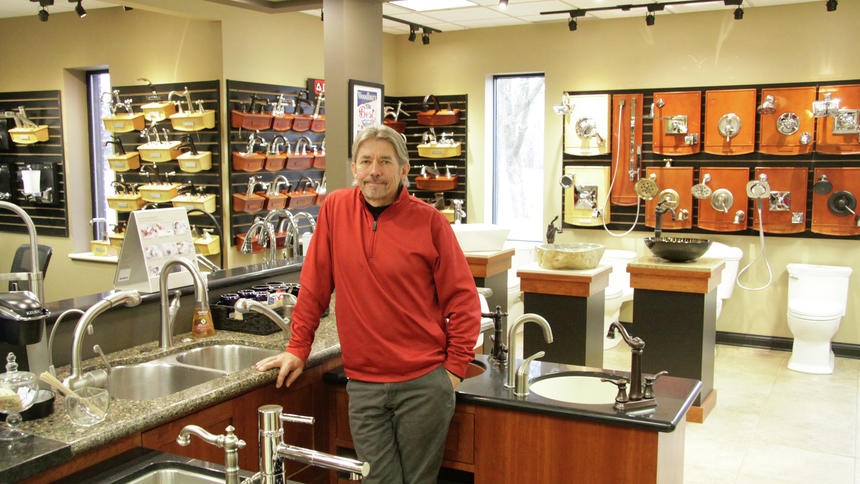 Unique idea: a plumbing showroom
