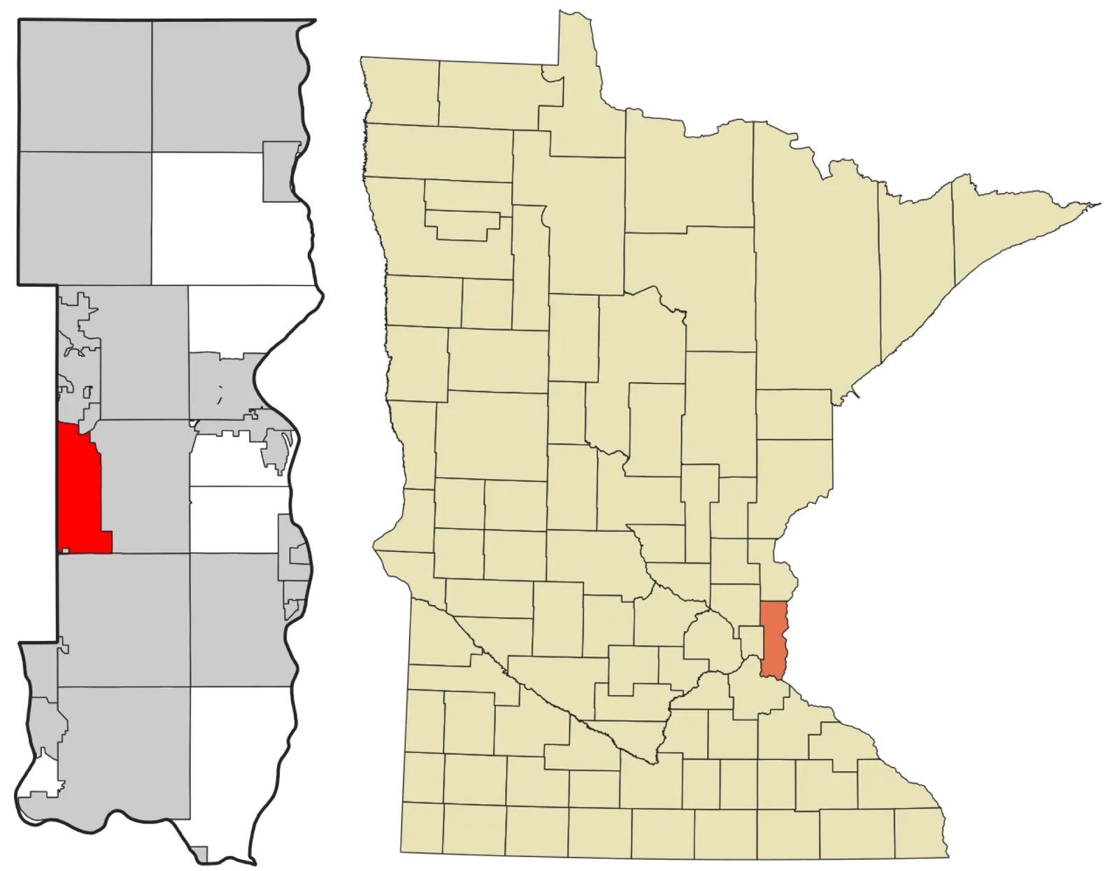View of Oakdale, MN