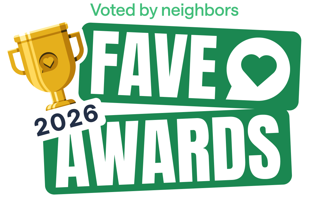 Voted by neighbors, Nextdoor Fave Awards 2026