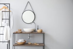 console bathroom sink