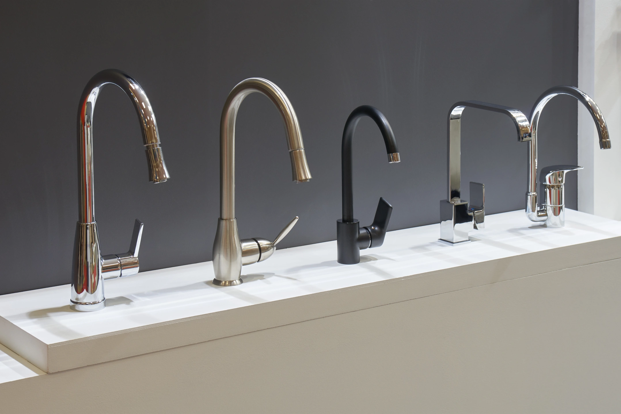 display of Brizo Faucet products