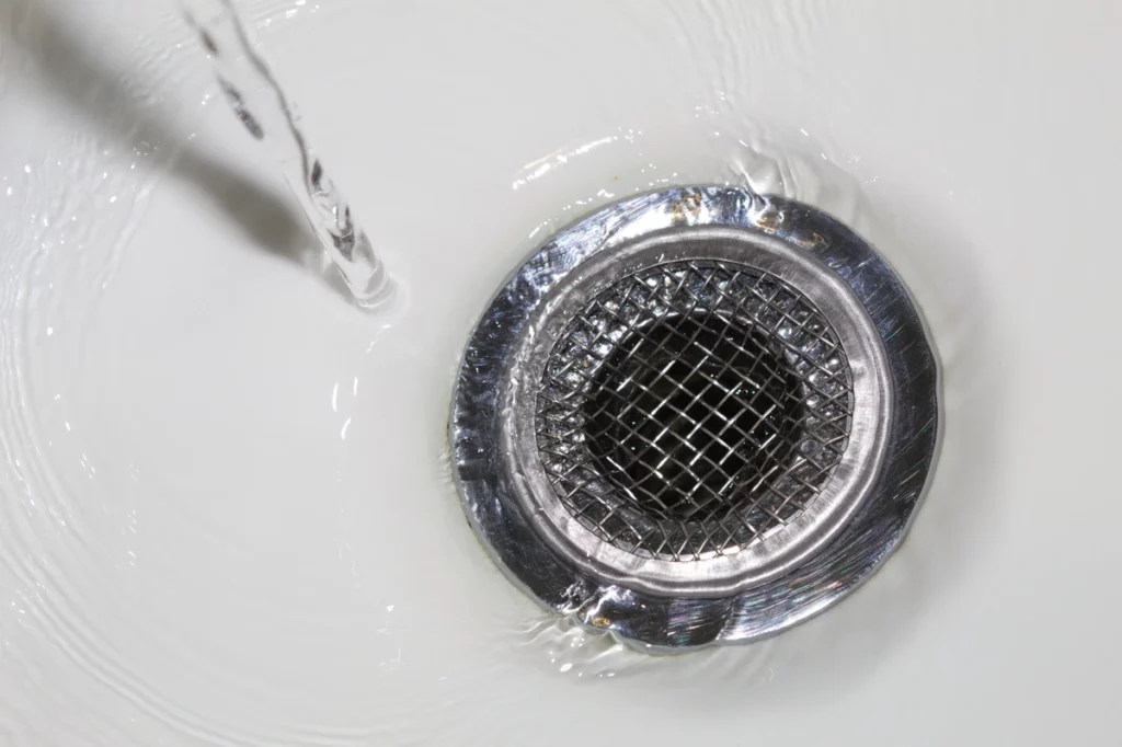 water trapper in sink