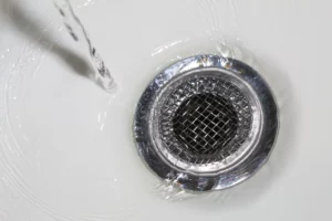 water trapper in sink