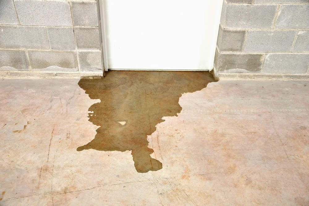 common plumbing problems water under door