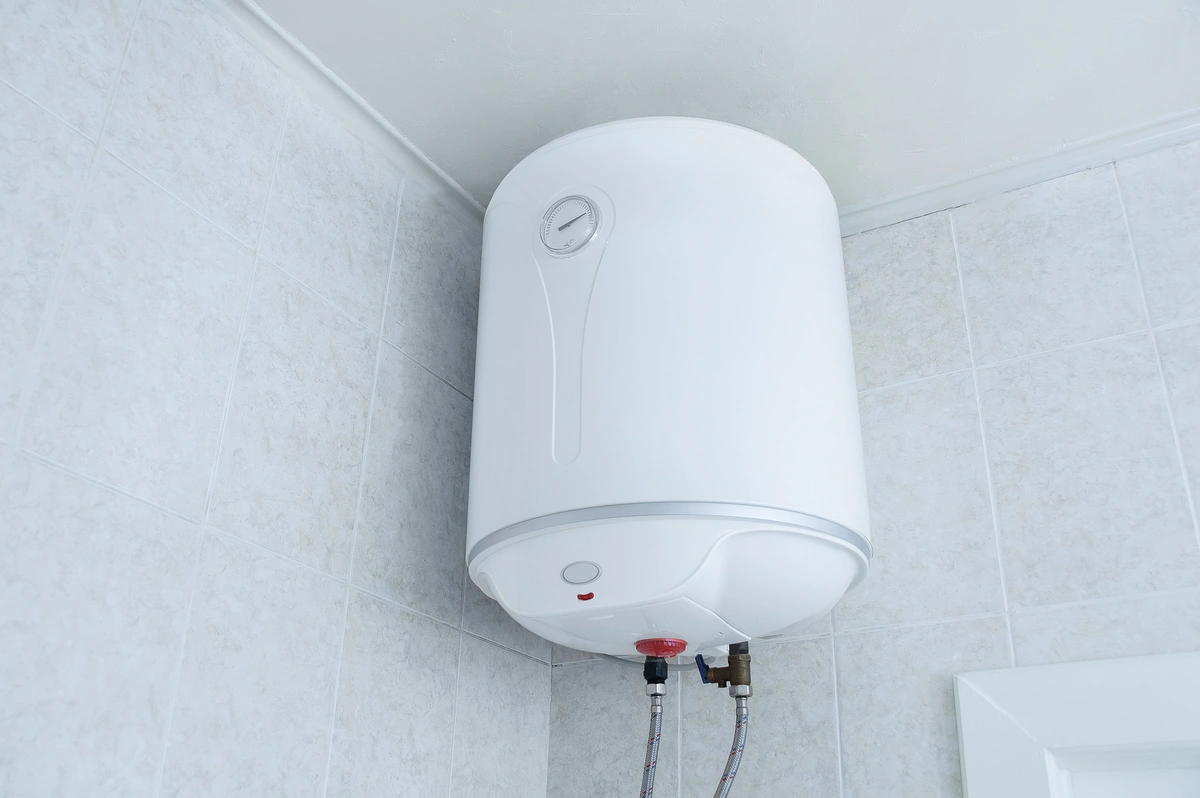 electric water heater installed on the wall
