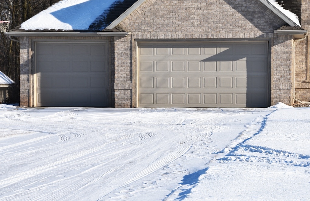 keep garage doors closed during winter to prevent bursting pipes