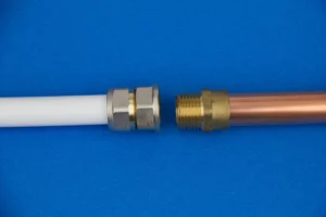 pex and copper pipe