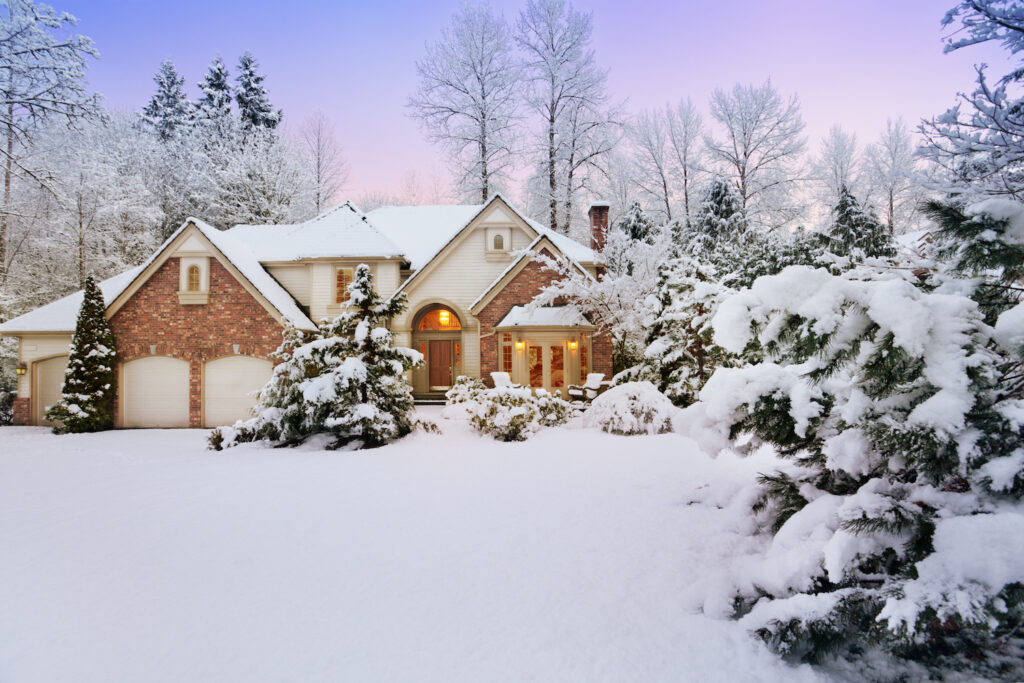 prepare your house for winter vacation home covered in snow