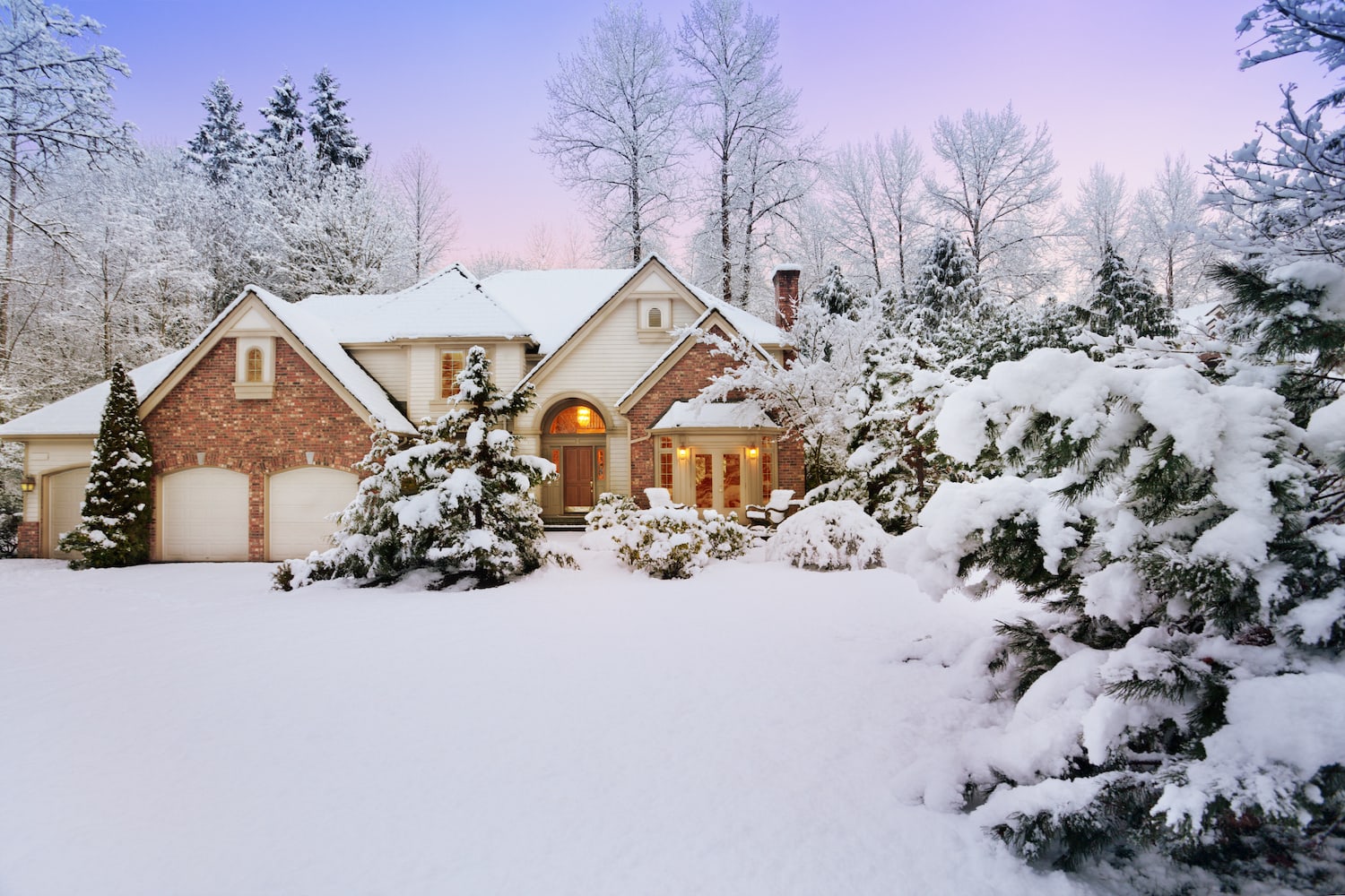 prepare your house for winter vacation home covered in snow