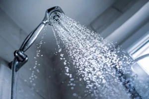 water out of shower at home